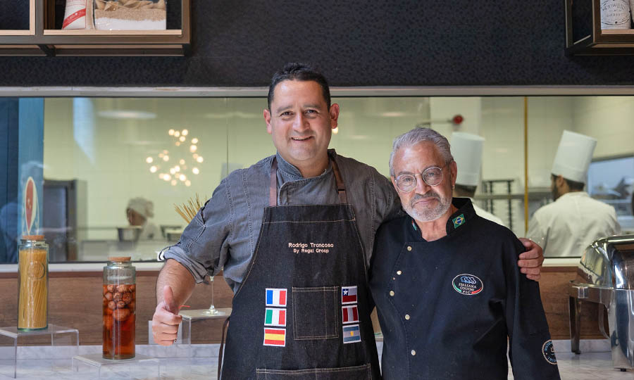 Chef Rodrigo Troncoso y el chef Italiano Alessandro Tridenti