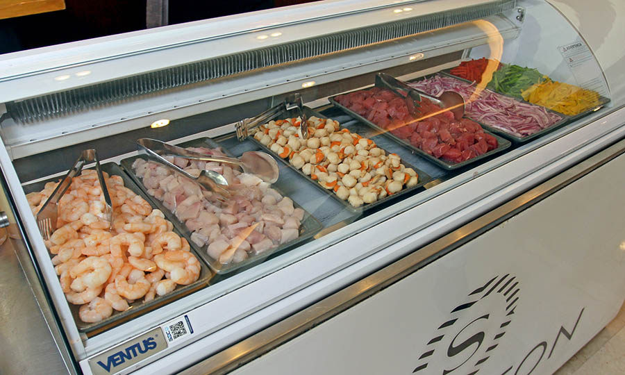 La barra de ceviches