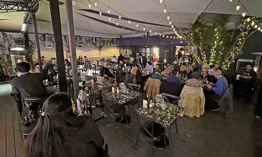 La terraza de Capri para la cena