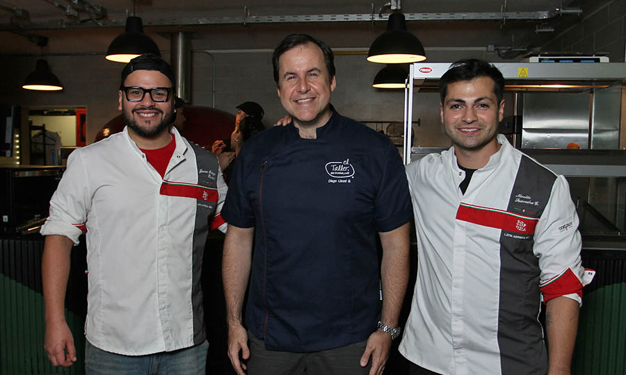Los chef: Javier Ortega, Diego Lisoni y Nicols Saavedra