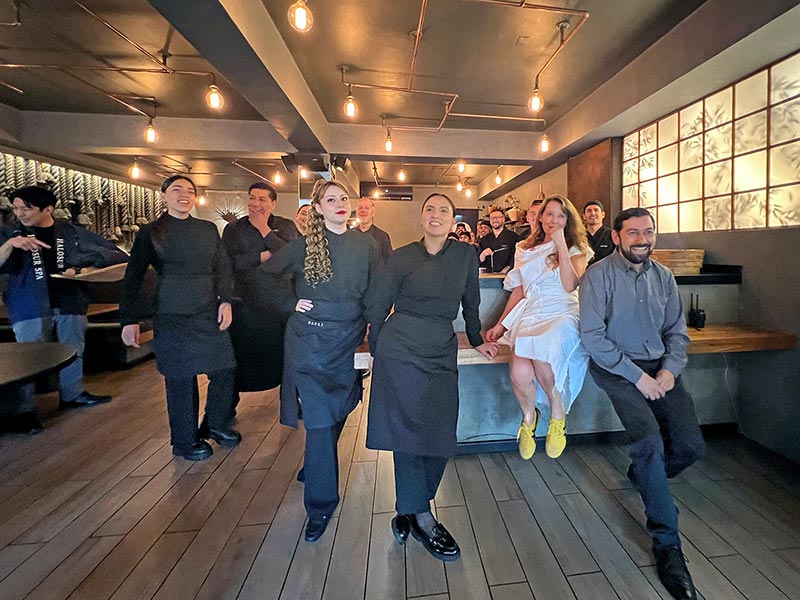 Francisca Echeverr�a y el equipo