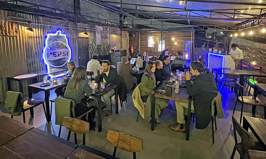 Postales de la cena en la terraza del 2º piso