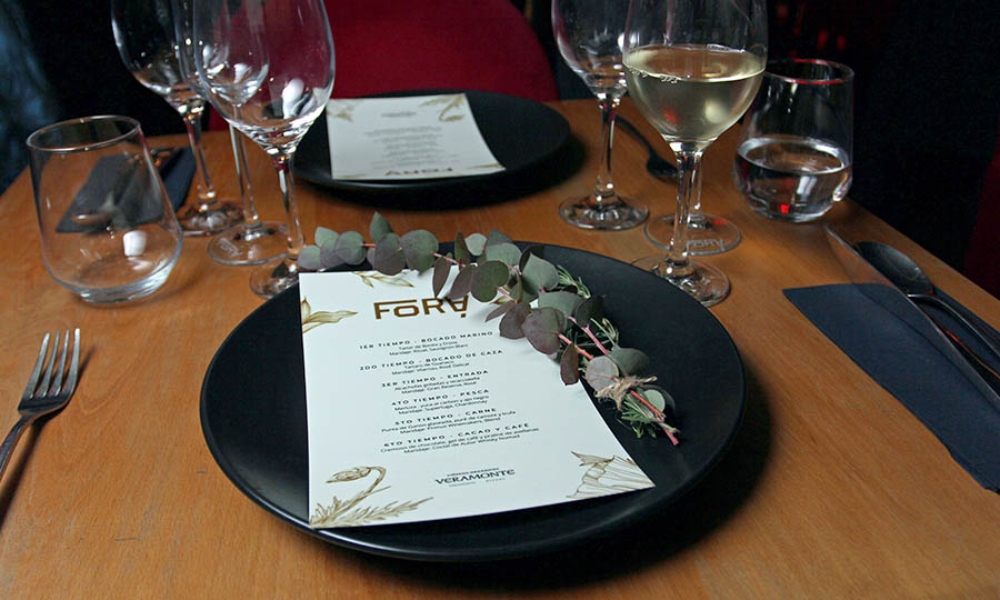 Cena de 6 tiempos y maridaje con Veramonte en Forá