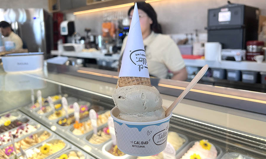 Helado de pistachos