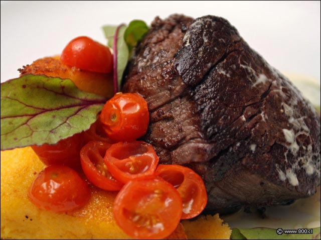 Detalle de Filete con salsa de Pimienta del Restaurante del Hotel Bonaparte - Bonaparte