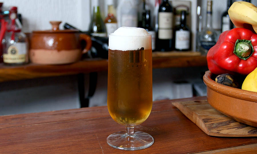 Una -caa- de cerveza en shop