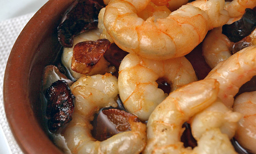 Camarones al ajillo
