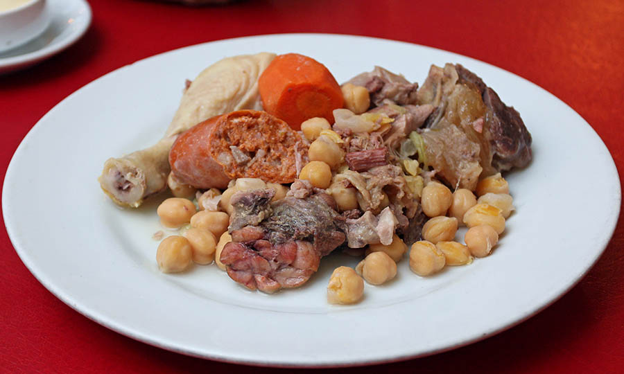 El imperdible Cocido Madrileo de La Bodeguita de Cristbal