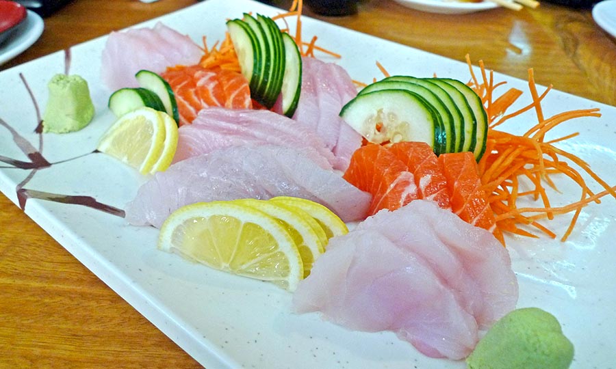 Sashimi de pescados del da