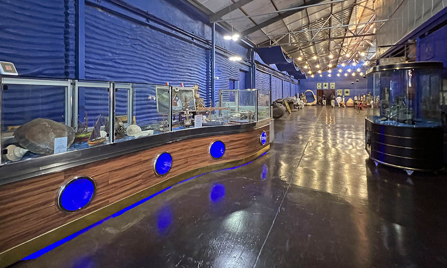 Recorrido y museo nutico previo a entrar al restaurante Ocean Pacifics del centro