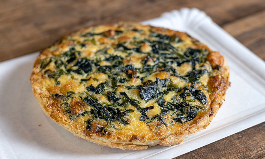 Logrado Quiche de espinaca