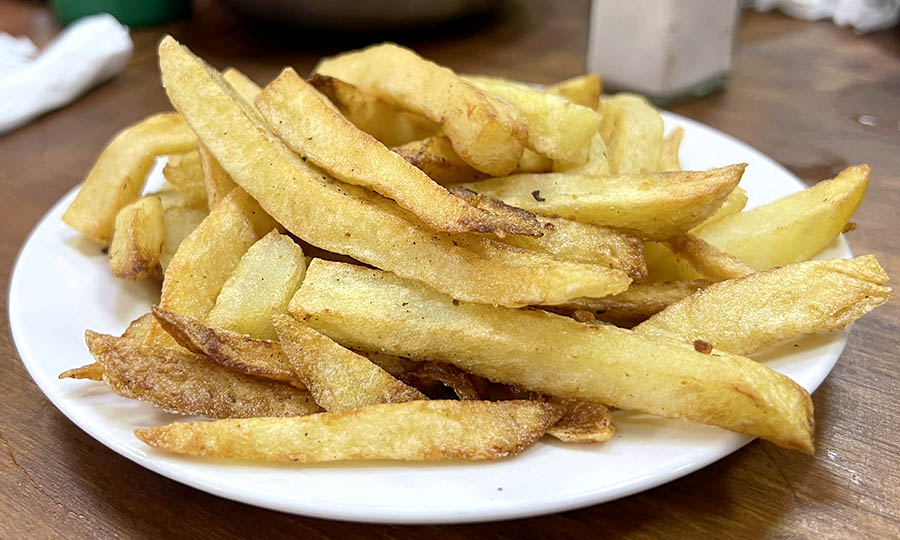 Porcin pequea de papas fritas real caseras. Ideales - Caco Fuente de soda