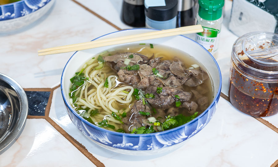 Ramen chino de vacuno laminado con fideo delgado - Ramen Lanzhou China