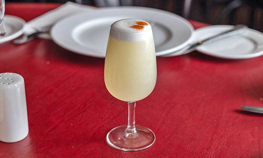 El pisco sour de La Cocina de Javier