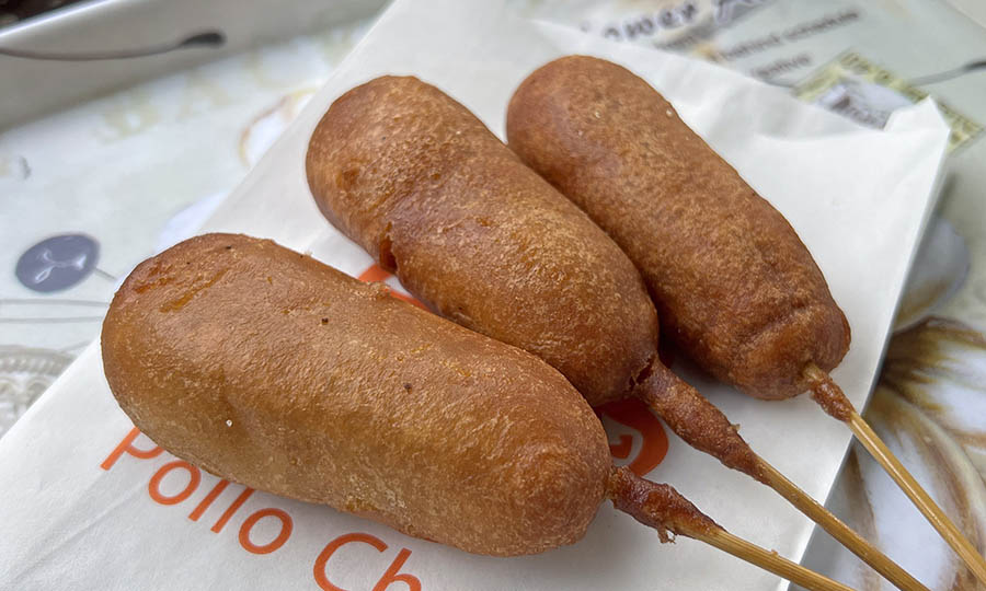 Mini corn dogs 