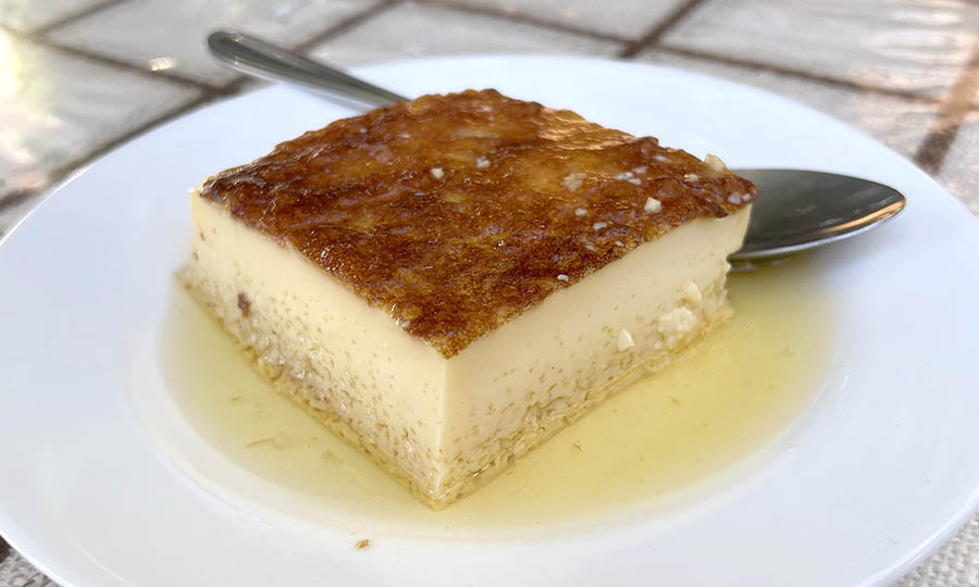 Leche asada de postre