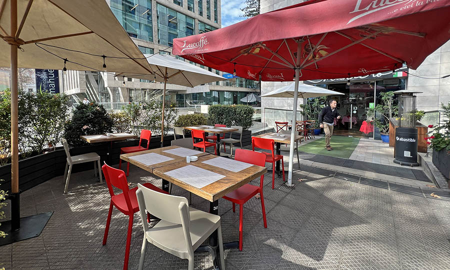 La terraza abierta de Maniero - Maniero