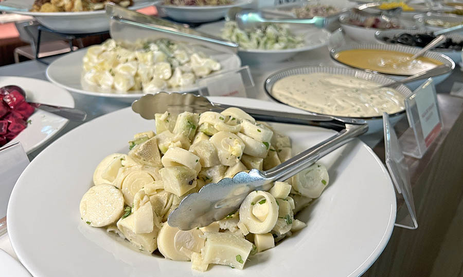 El bufet de ensaladas de NUNA Restaurante
