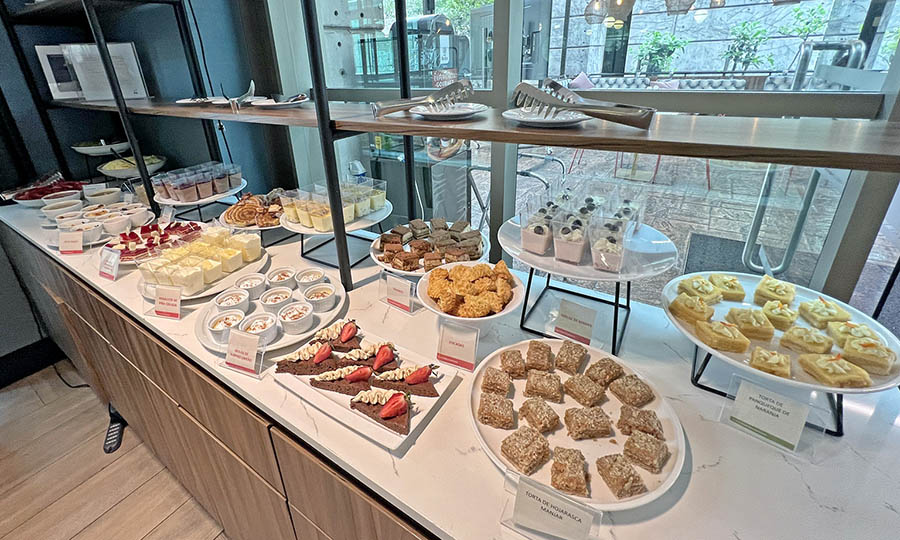 El bufet de postres de NUNA Restaurante