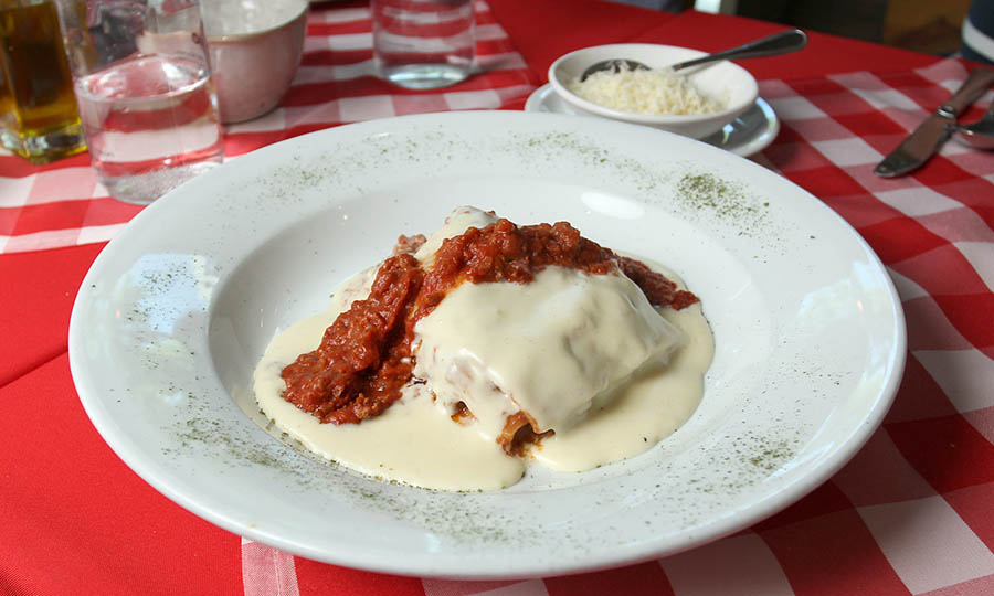 Elegante lasaña al plato - Maniero