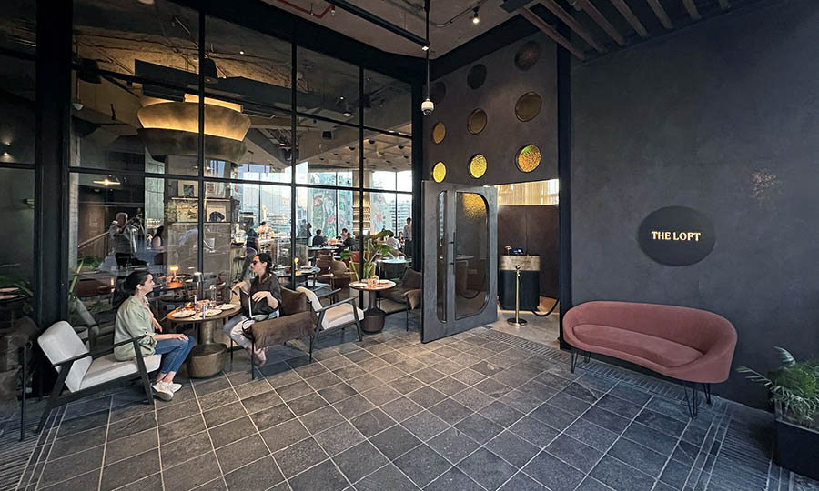 La entrada a The Loft