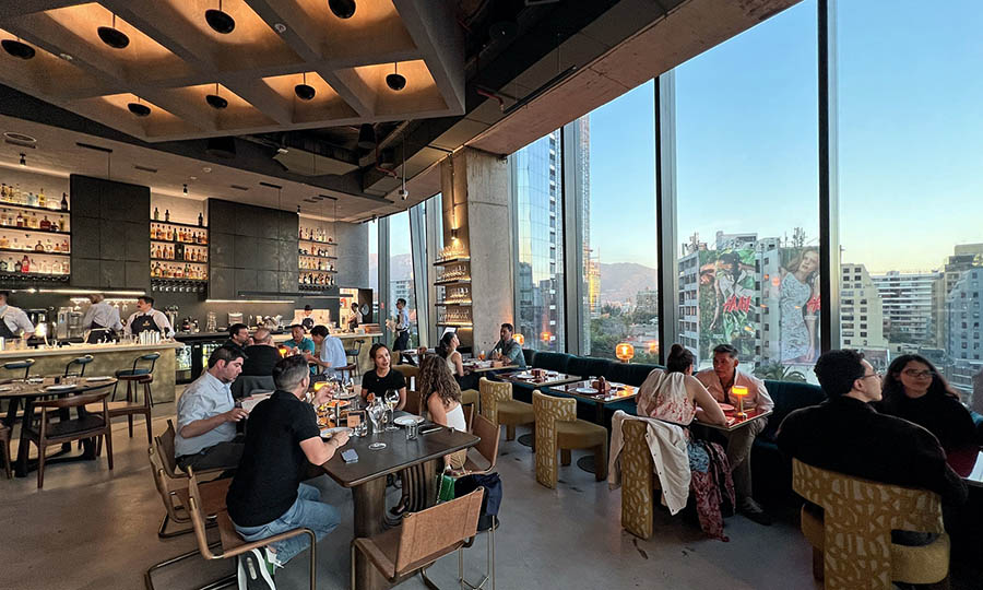 El gran sal�n de The Loft Bar