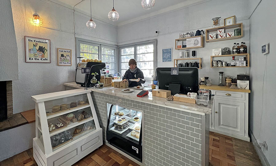 La barra de caf y bollera de Bourbon Coffee