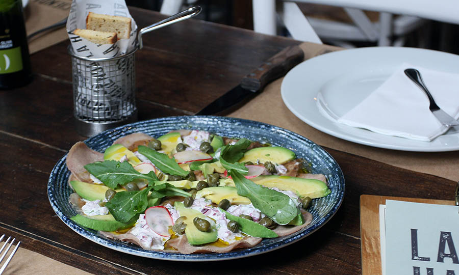 Carpaccio de lengua