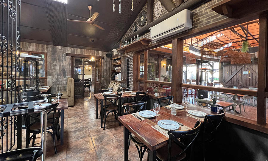 El gran saln principal del restaurante La Hacienda