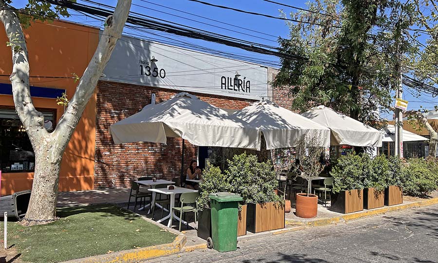 Fachada de Alleria Pizza en Av. Italia