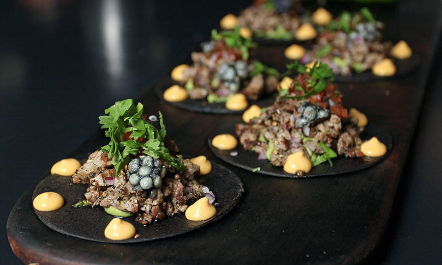 Deliciosos Kuro tako de chuleta de cerdo