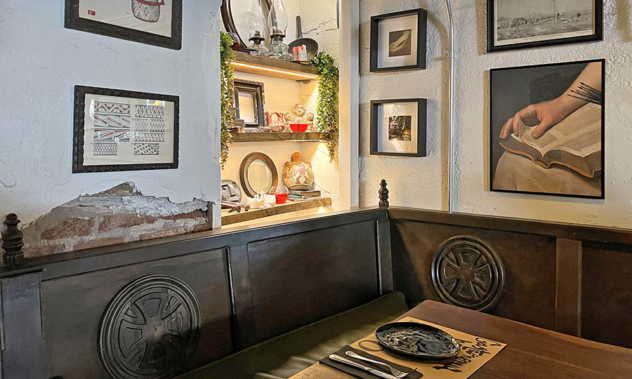 Detalles en el restaurante Oda Santiago de Lastarria