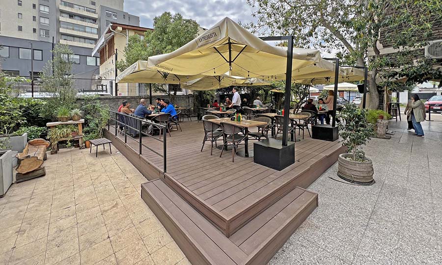 La terraza de La Predilecta Fuente de Soda