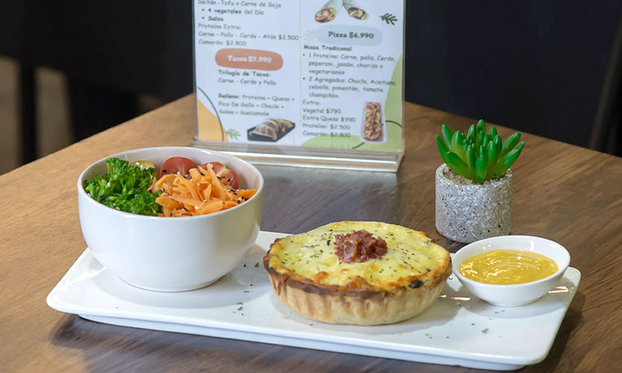 Quiche de pollo espinaca