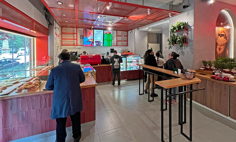 Zona de pedidos express en Bene Bene Caf�