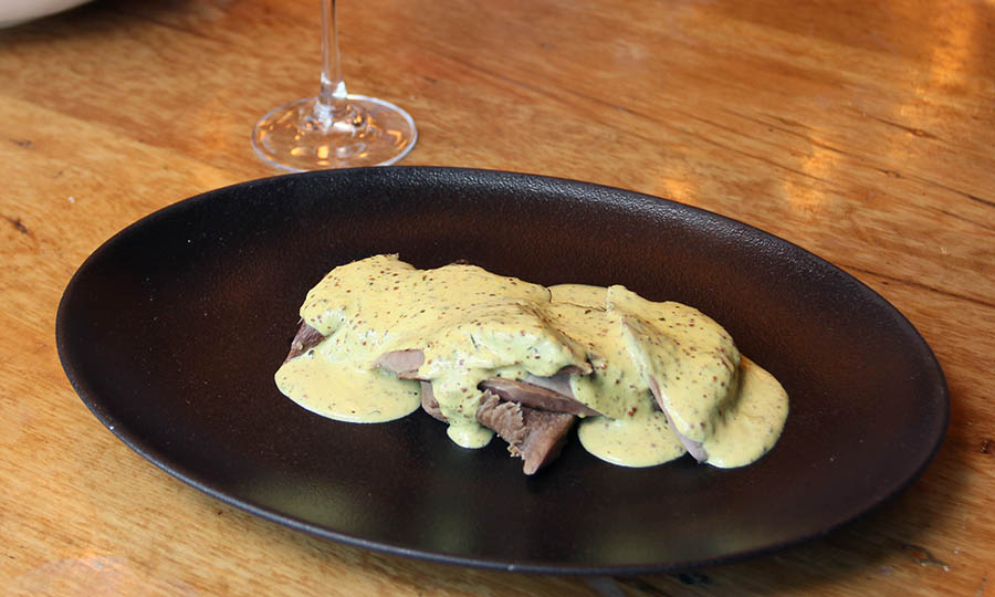 Lengua a las 3 mostazas - Barrica 94 Los Trapenses