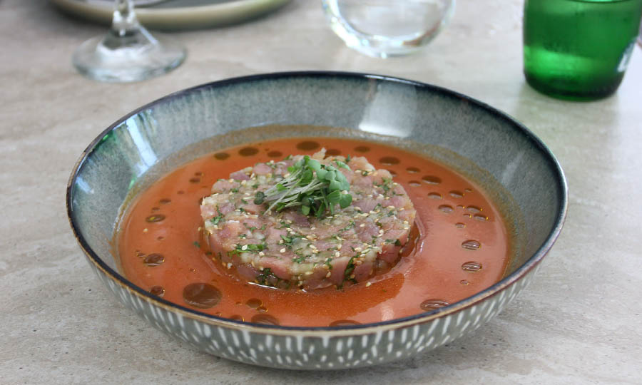 Tartar de at�n y gazpacho  - Ronda Restaurante