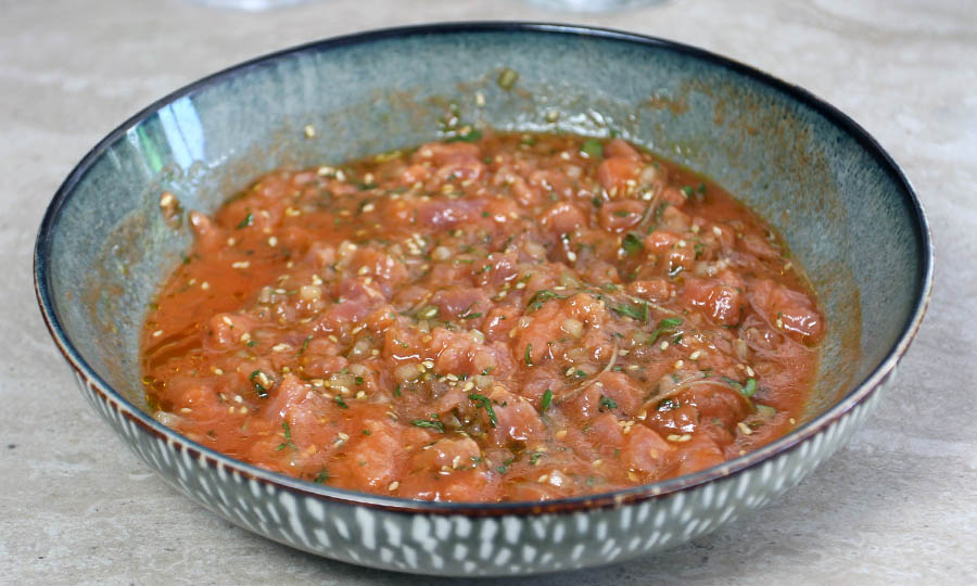 Tartar de at�n y gazpacho  - Ronda Restaurante