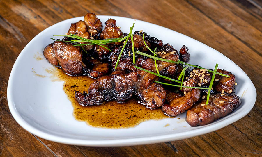 Mollejas con gastrique de naranja - La Parrilla de Mr. Wagyu