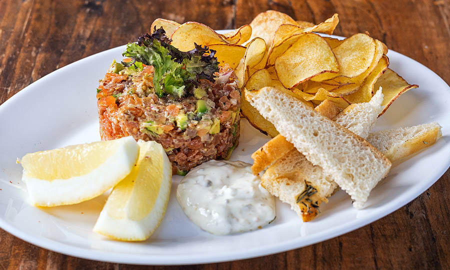 Novedoso T�rtaro de salm�n gravlax - La Parrilla de Mr. Wagyu