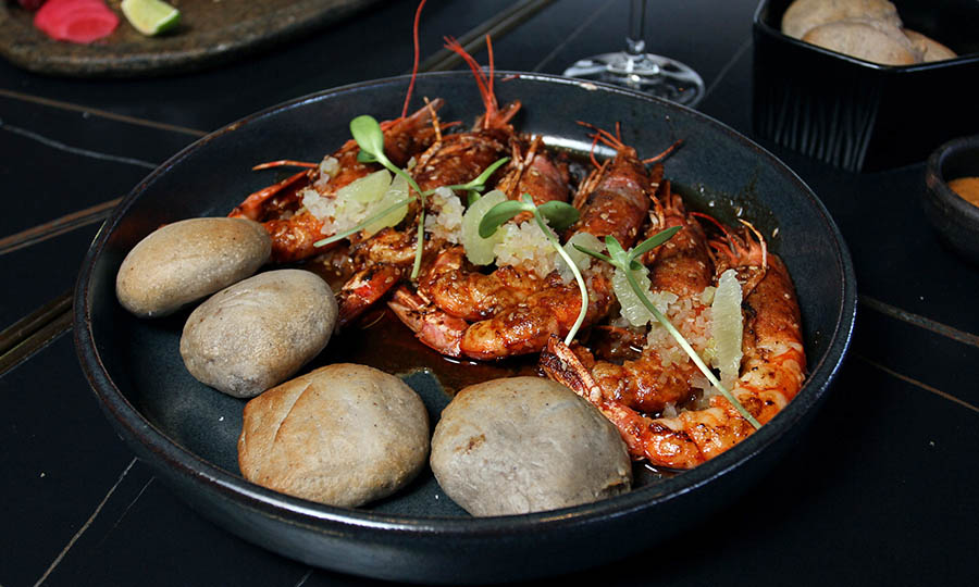 Grandiosos Langostinos a la parrilla - Diablo Vino y Fuego