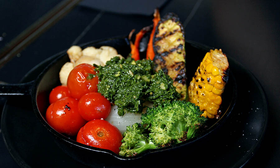 Vegetales a la parrilla para acompa�ar - Diablo Vino y Fuego