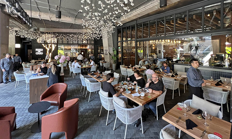 La terraza de Fogo de Chao en el subsuelo de CV Galer�a - Fogo de Chao