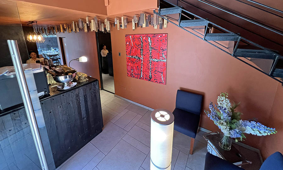 El acceso al restaurante Pr�stino - Pr�stino Restaurant