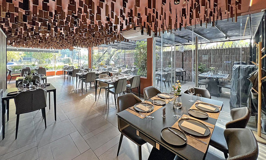 El sal�n interior del restaurante Pr�stino - Pr�stino Restaurant