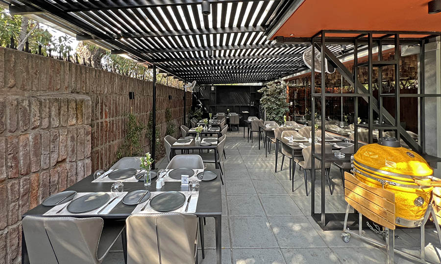 La terraza protegida de Pr�stino - Pr�stino Restaurant