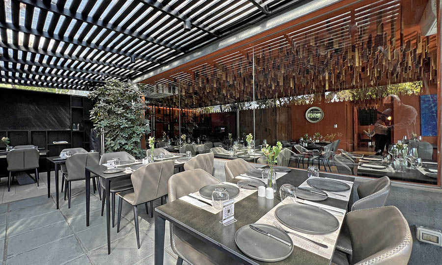 La terraza protegida de Pr�stino - Pr�stino Restaurant