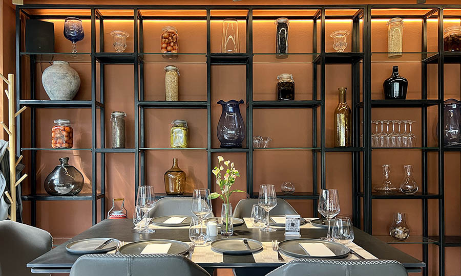 Detalles de dise�o y arquitectura del Restaurante Pr�stino - Pr�stino Restaurant