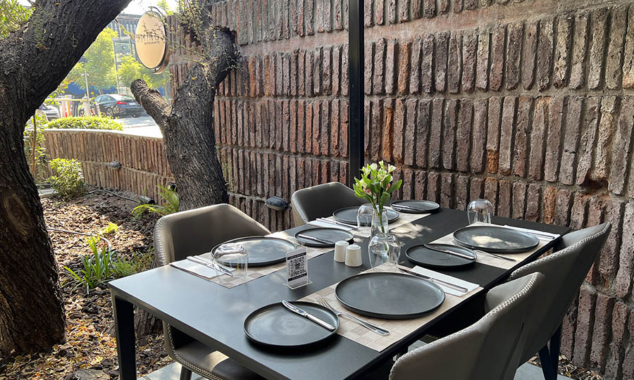 Detalles de dise�o y arquitectura del Restaurante Pr�stino - Pr�stino Restaurant