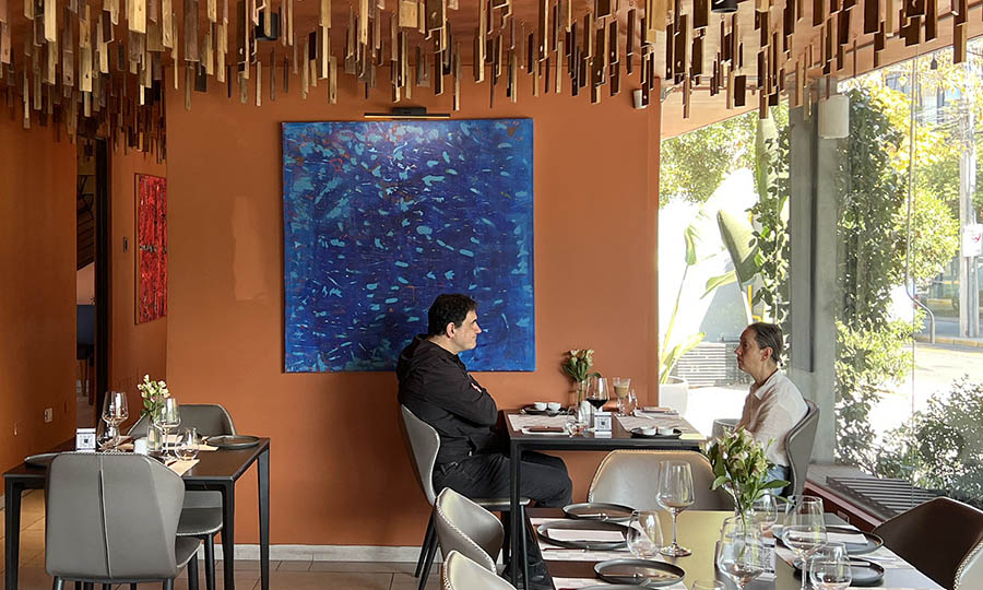 Detalles de dise�o y arquitectura del Restaurante Pr�stino - Pr�stino Restaurant